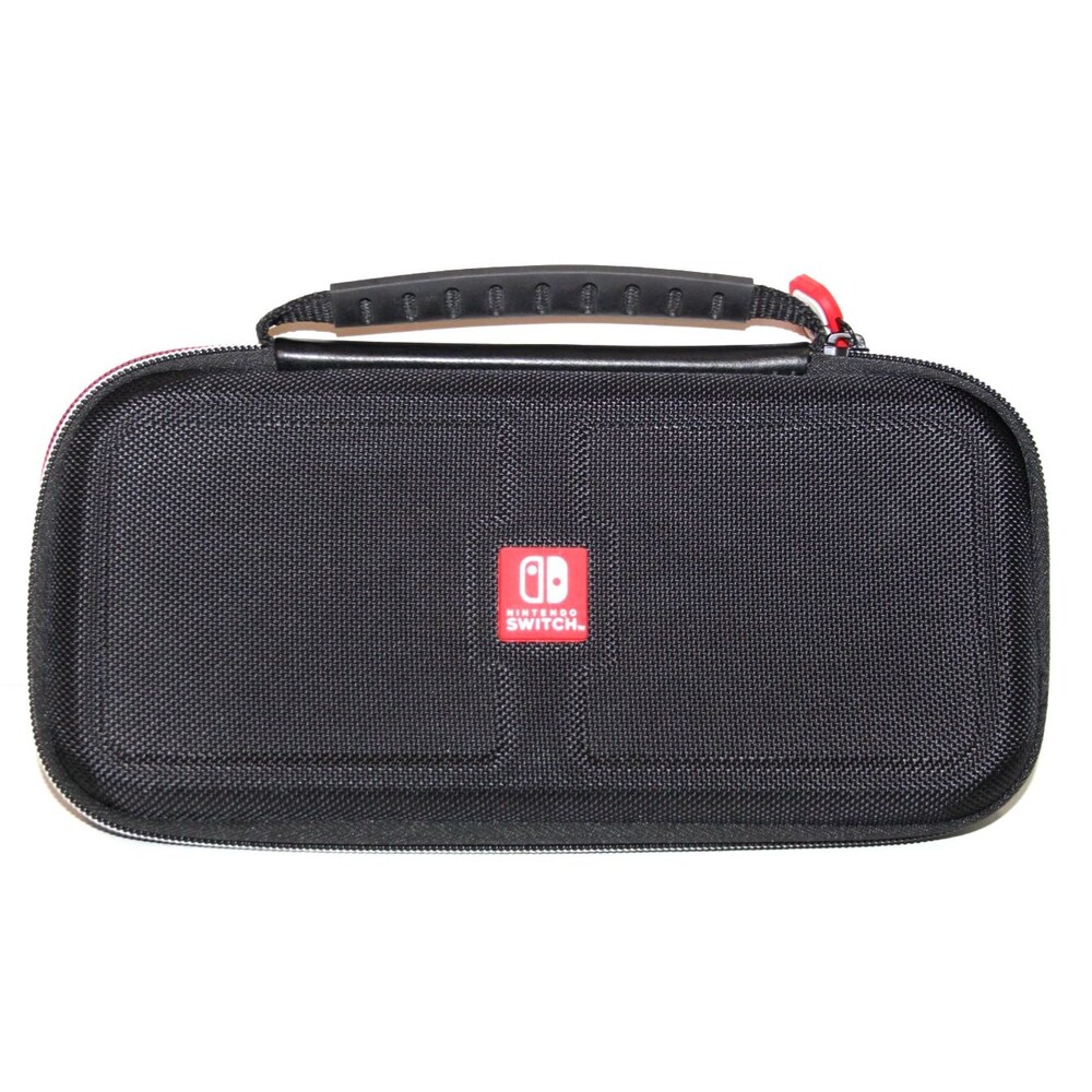 Nintendo Switch Protective Carrying Slim Case Power A Official Red Trim Black